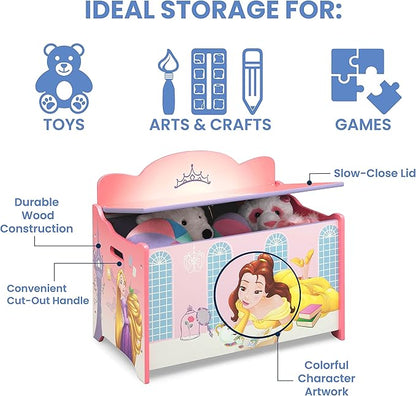 Delta Children Deluxe Toy Box, Disney Princess