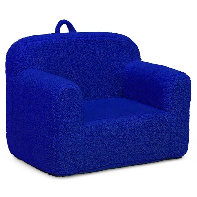 Delta Children Cozee Sherpa Chair, Royal Blue