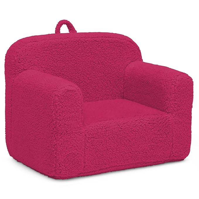 Delta Children Cozee Sherpa Chair, Hot Pink