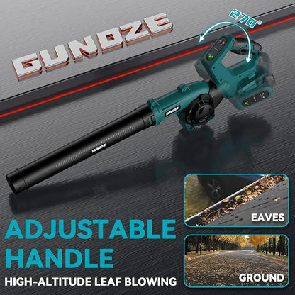Leaf Blower, Cordless Leaf Blower for Makita 18V Battery, 3 Speed Modes Up to 200MPH, 270° Rotatable Electric Leaf Blower with 4 Blowing Nozzles for Lawn Care and Yard(Battery Not Included)