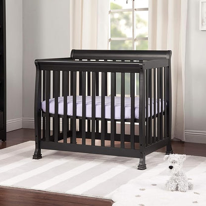 DaVinci Kalani 4-in-1 Convertible Mini Crib in Ebony | Greenguard Gold Certified