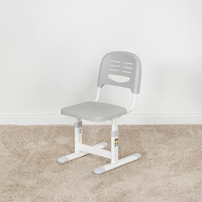 VIVO Gray Height Adjustable Kids Desk Chair, Chair Only, Designed for Interactive Workstation, Universal Children's Ergonomic Seat, DESK-V201G-CH