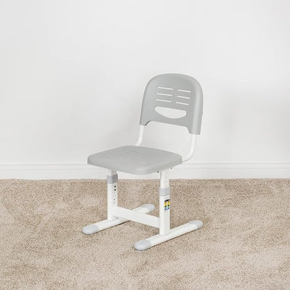 VIVO Gray Height Adjustable Kids Desk Chair, Chair Only, Designed for Interactive Workstation, Universal Children's Ergonomic Seat, DESK-V201G-CH