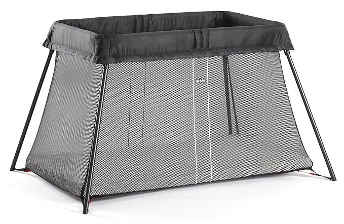 BabyBjörn Travel Crib Light - Black (040280US), One size