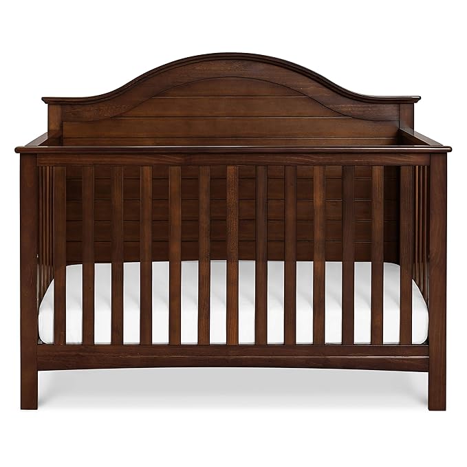 Carter's by DaVinci Nolan 4-in-1 Convertible Crib in Espresso, Greenguard Gold Certified, 57.5x30.8x47 Inch (Pack of 1)