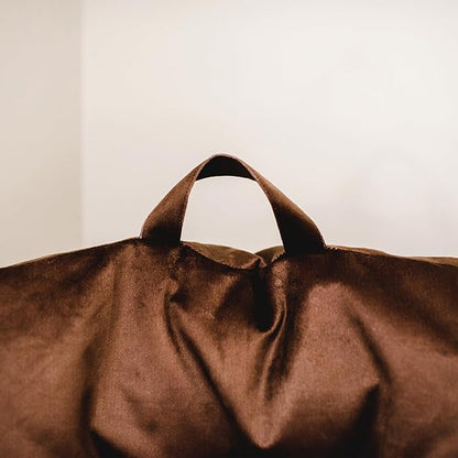Big Joe Roma Bean Bag Chair, Chocolate Plush, Soft Polyester, 3 feet