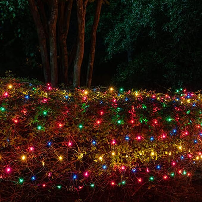 Dazzle Bright Christmas Mini String Lights, 4 Pack Total 64FT 200LED Batter Operated Waterproof Fairy Lights with 8 Modes for Xmas Indoor Outdoor Yard Garden Holiday Decorations (Multi-Colored)