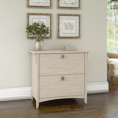 Bush Furniture Salinas Lateral File Cabinet, Farmhouse 2 Drawer File Cabinet for Home Office