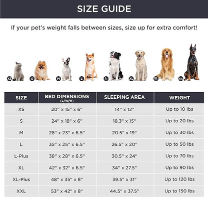 Bedsure XXL Orthopedic Dog Bed - Washable Great Dane Dog Sofa Beds for Giant Dogs, Supportive Foam Pet Couch Bed with Removable Washable Cover, Waterproof Lining and Nonskid Bottom, Lavender