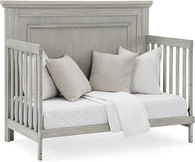 Delta Children Simmons Kids SlumberTime Paloma 4-in-1 Convertible Baby Crib - Greenguard Gold Certified, Rustic Mist
