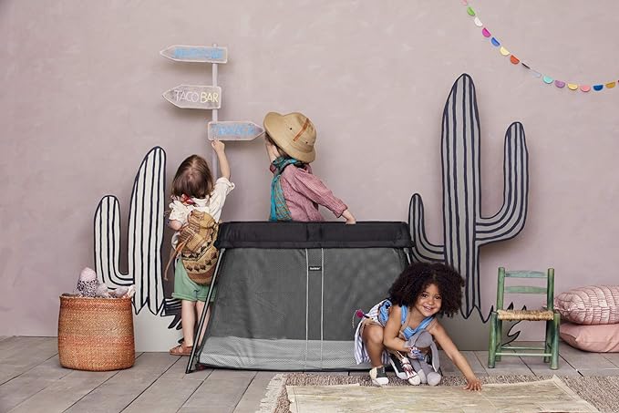 BabyBjörn Travel Crib Light - Black (040280US), One size