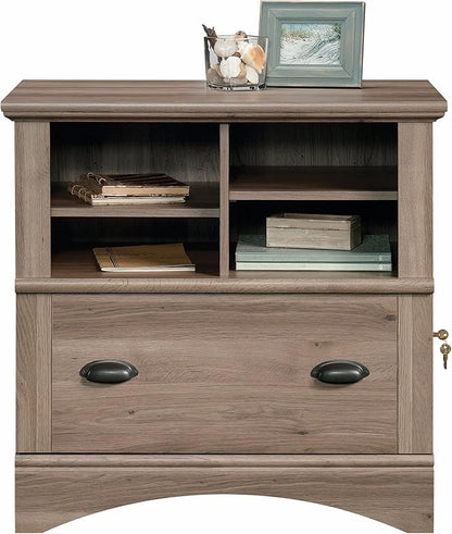 Sauder Harbor View Lateral File, Salt Oak finish