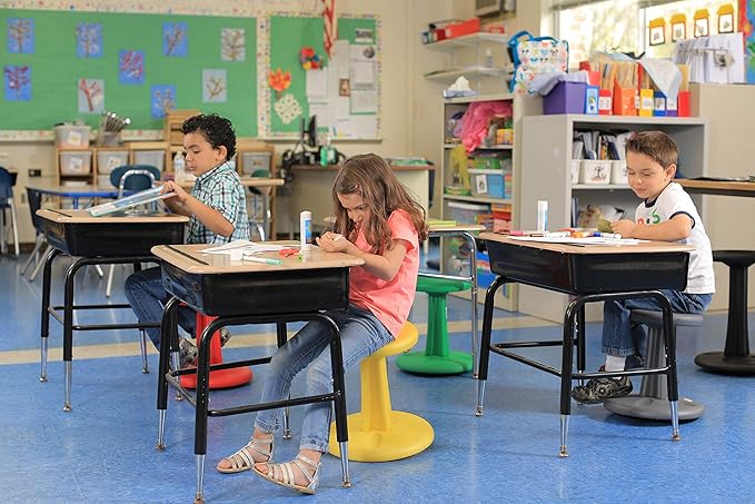 Kore Kids Pre-Teen Wobble Chair - Flexible Seating Stool for Classroom, Home & School, ADD/ADHD - Made in The USA - Age 10-11, Grade 5-6, Purple (18.7in)