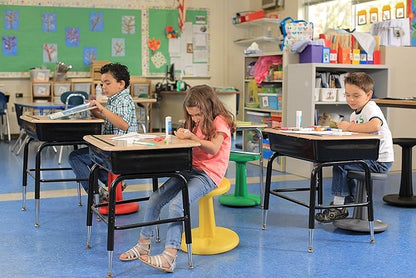 Kore Kids Pre-Teen Wobble Chair - Flexible Seating Stool for Classroom, Home & School, ADD/ADHD - Made in The USA - Age 10-11, Grade 5-6, Purple (18.7in)