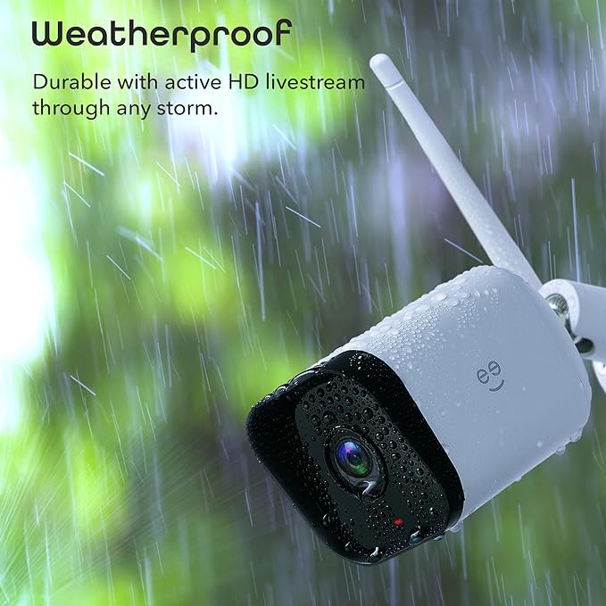 Geeni Hawk 3 Outdoor Security Camera, 1080p HD, Weatherproof, Motion Detection, Night Vision, Two-Way Audio, Alexa/Google Compatible