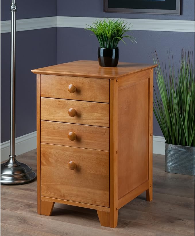 Winsome Studio File Cabinet, Honey
