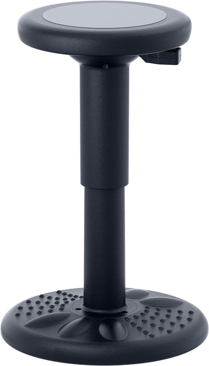 Studico ActiveChairs Adjustable Wobble Stool, Flexible Classroom Seating, Improves Focus, Posture and Helps ADHD/ADD, Sensory Chair, Active Fidget Chairs Adjusts from 16.65" to 23.75" Ages 13-18 Black