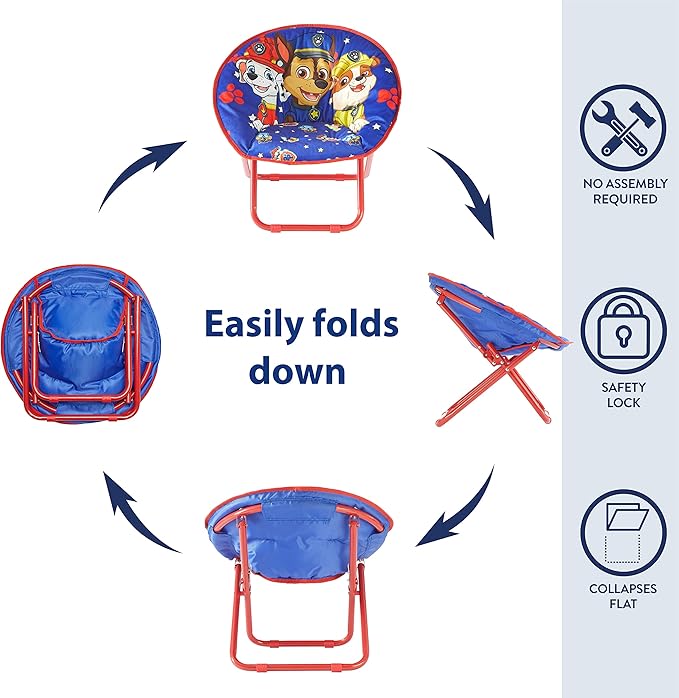 Idea Nuova Saucer Chair, Paw Patrol/Blue
