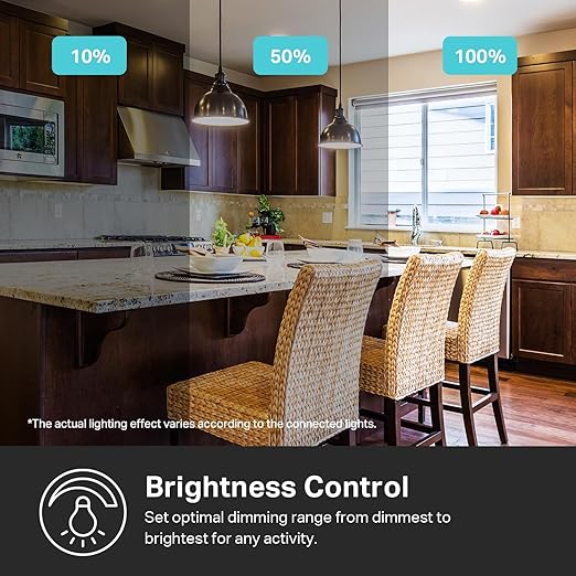 Kasa Smart Dimmer Switch HS220-LA, Light Almond, Single Pole, Needs Neutral Wire, 2.4GHz Wi-Fi Light Switch Compatible with Alexa and Google Home, UL Certified, No Hub Required