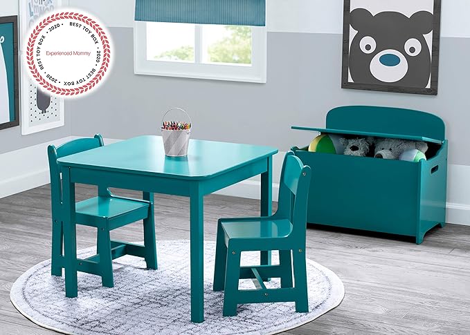 Delta Children MySize Deluxe Toy Box, Teal