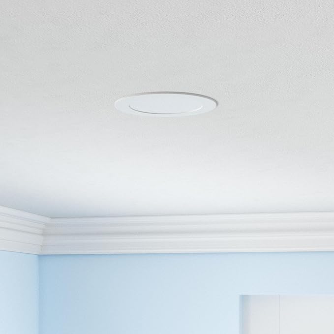 [6 Pack] CLOUDY BAY 4inch Smart WiFi LED Recessed Lights,RGBCW Color Changing Recessed Lighting,Compatible with Alexa and Google Home Assistant,10W 2700K-6500K,CRI90+ Wet Location,White Finish