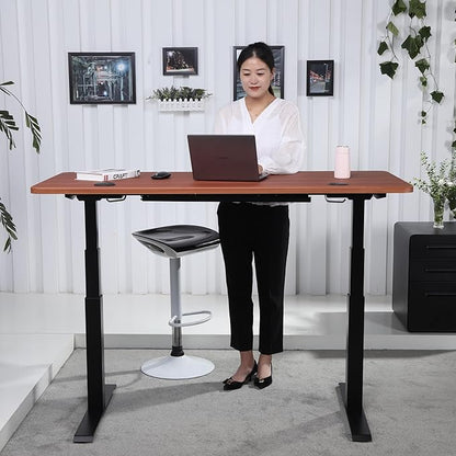 ApexDesk K Series 60" Electric Height Adjustable Standing Desk with LED Memory Controller (Cherry)