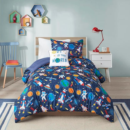 Mi Zone Kids Nash Printed Comforter Set, Full/Queen, Multi 4 Piece