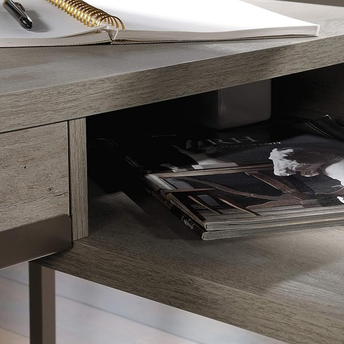 Sauder Manhattan Gate L-Shaped Desk, Mystic Oak finish