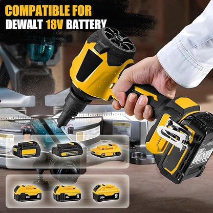 Cordless Dust Blower Compatible with Dewalt 20V Battery, Brushless Handheld Blower Cordless Sawdust Blower 447 MPH/39 CFM for Garages, Sawmill Room, Workshop Cleaning(Tool Only, No Battery)