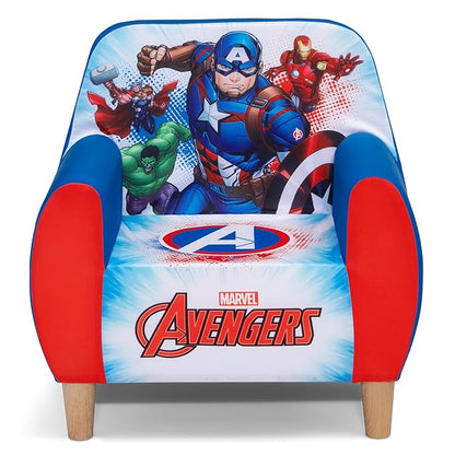 Delta Children Marvel Avengers Foam Chair for Kids, Blue