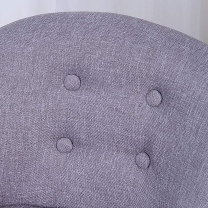 Single Linen Fabric Kids Armchair, Toddler Sofa and Couch with Wooden Legs, Children Chair Seat for Children Gift (Gray)