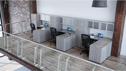 Lorell LLR69558 - Weathered Charcoal Laminate Desking Pedestal