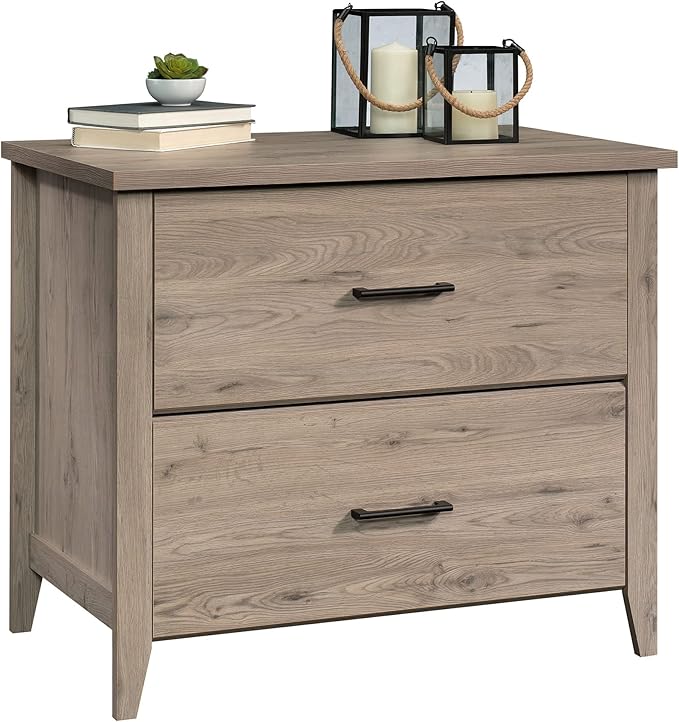 Sauder Summit Station 2-Drawer Lateral File Cabinet, L: 33.86" x W: 20.87" x H: 29.02", Laurel Oak