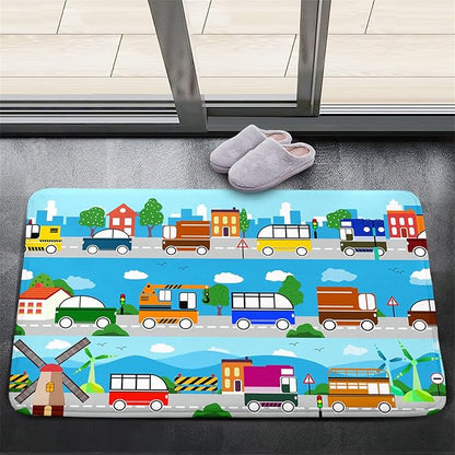 Car Carpet for Kids Kids Rugs for Playroom Car Track Rug Road Rug for Kids Car Play Rug Road Carpet for Toy Cars Car Track Rugs for Boys Car Rug for Boys Room 2'×3'