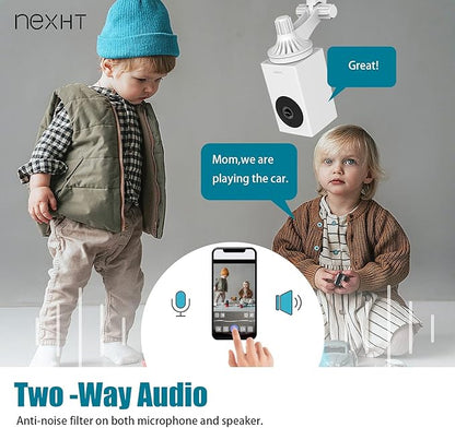 UGOHO.ME 1080P Pan/Tilt/Zoom Indoor Smart Camera Wi-Fi Viewing for Baby, Elderly, Pet, with Night Vision, Motion Detection and 2-Way Audio (86336), White, 3.36 x 1.92 x 1.86 inches