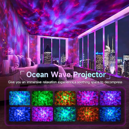 ONEFIRE Galaxy Projector, White Noise Night Light Projector for Bedroom, Bluetooth Music Ceiling Projector Room Lights, Remote Timer Galaxy Light Skyligh,Star Lights Projector for Kids Teen Girl Gifts