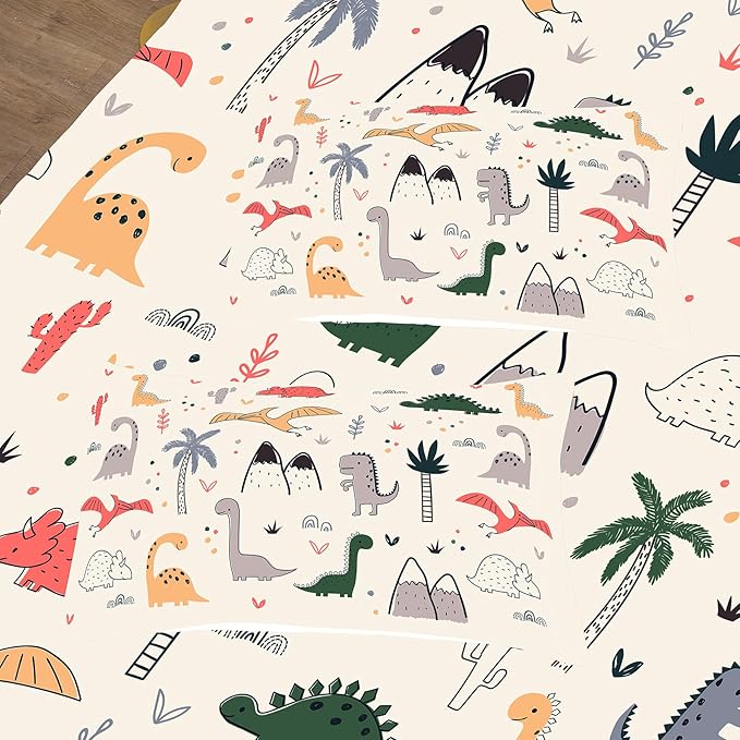 NINENINE Dinosaur Comforter Sets for Girls,Queen Size Bedding Sets for Girls Kids,Dinosaur Bedding Sets Cute Bed Sets with 1 Comforter 2 Pillowcases