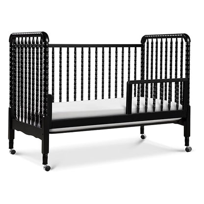 DaVinci Jenny Lind 3-in-1 Convertible Crib in Ebony, Removable Wheels, Greenguard Gold Certified
