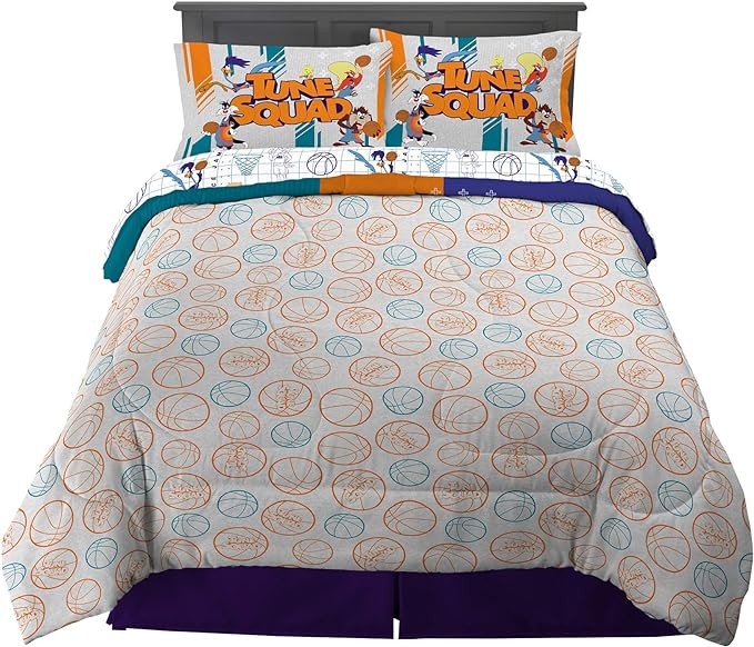 Franco Kids Bedding Super Soft Comforter and Sheet Set, 5 Piece Full Size, Space Jam 2 A New Legacy