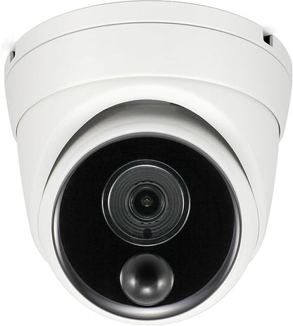 Swann Home Security Camera,PoE Cat5e NVR 4K HD Video, Indoor or Outdoor Wired Surveillance CCTV Dome,Color Night Vision,Heat Motion Detection,Metal Housing,Local Storage