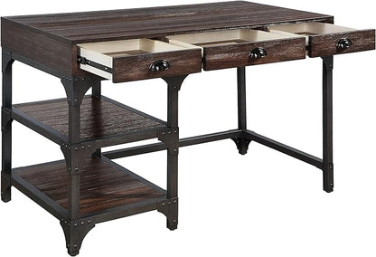 NicBex Laik-DW-00058-DX Desks, 47" W x 24" D x 29" H, Espresso