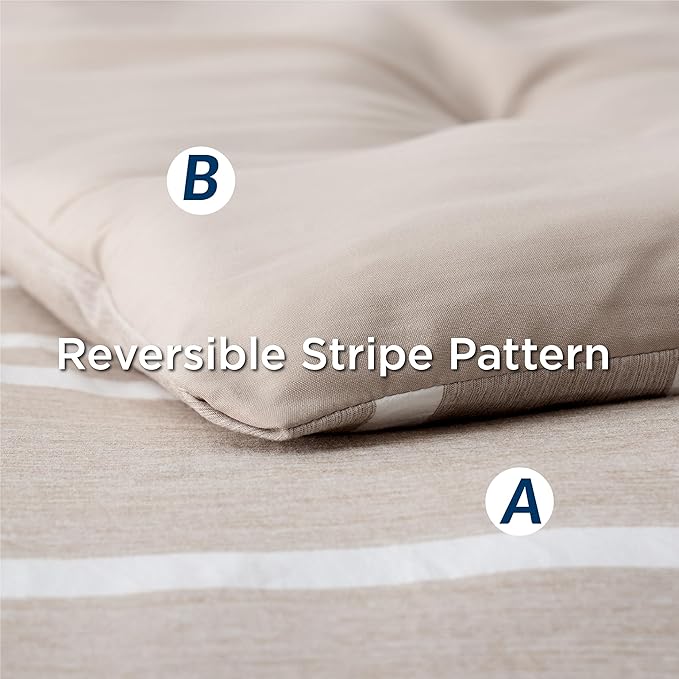 Bedsure Twin XL Comforter Set, Extra Long 5 Pieces Light Camel Twin XL Bedding Sets, All Season Dorm Room Essentials with 1 Pillow Sham, Flat Sheet, Fitted Sheet and 1 Pillowcase