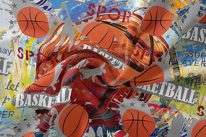 Tailor Shop Basketball Comforter Sets Full Size,Kids Bedding Sets for Boys,Basketball Bedding Sets for Boys Teens,Sport Comforter Sets with 1 Comforter 2 Pillowcases………… Pillowcases…