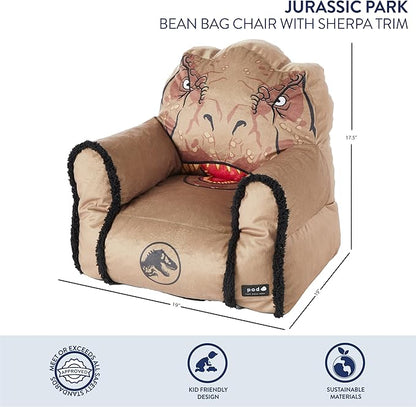 Idea Nuova Bean Bag Sofa Chair, Jurassic World