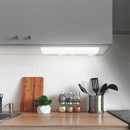 Feit Electric Under Cabinet Lighting 20" LED Light Fixture, Works with Alexa/Google Home, Frost Lens Kitchen Cupboard Night Light, Linkable up to 8, 20 Watts, 90 CRI, 1500 Lumens, White UCL24/CCTCA/AG