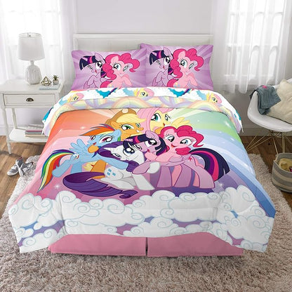 Franco Kids Bedding Super Soft Microfiber Comforter and Sheet Set, 5 Piece Full Size, My Little Pony