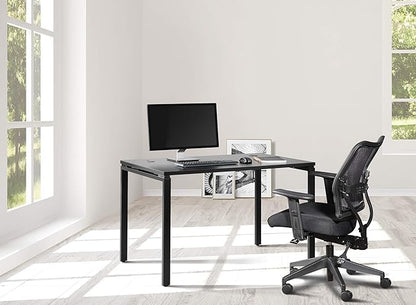 OSP Home Furnishings Prado Home Office Writing Desk, 48 Inches 30 Inches, 48-inches Wide x 30-inches High, Black