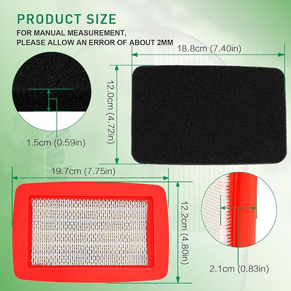 544271501 512654101 Air Filter & Pre Filter for Redmax EBZ8500 EBZ7500 EBZ8000 EBZ8001 EBZ8050 EBZ8050RH EBZ8500RH Husqvarna 170BF 180BF 180BT 370BFS 380BFS 570BFS 580BFS T4012-82310 T4012-82320