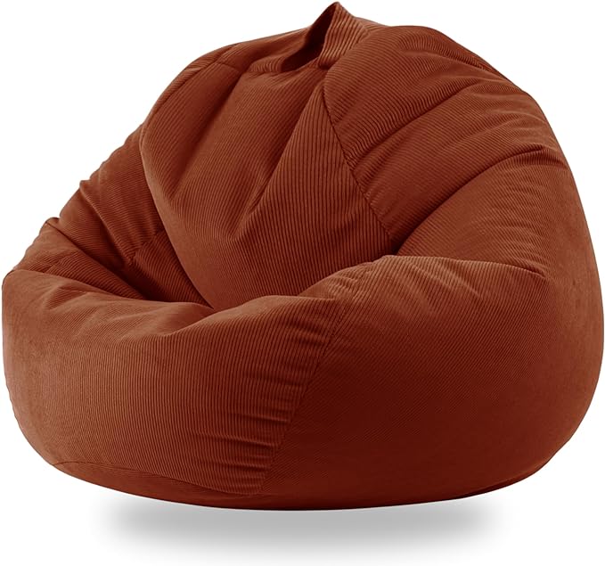 3 Ft Bean Bag Chair Cover (No Filler) Stuffed Animal Storage Bean Bag Cover for Pets Dogs/Cats Bed Corduroy Stuffed for Organizing Plush Toys