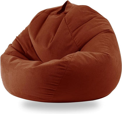 3 Ft Bean Bag Chair Cover (No Filler) Stuffed Animal Storage Bean Bag Cover for Pets Dogs/Cats Bed Corduroy Stuffed for Organizing Plush Toys